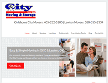 Tablet Screenshot of citymovingandstorage.com